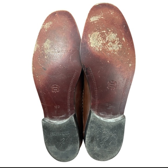 Giorgio Brutini le Glove Men's Brown Leather Loafers 13D Made in Brazil - Picture 11 of 12